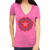 Tultex 214 - Ladies' Slim Fit Fine Jersey V-Neck Thumbnail