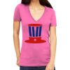 Tultex 214 - Ladies' Slim Fit Fine Jersey V-Neck Thumbnail