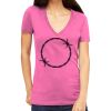 Tultex 214 - Ladies' Slim Fit Fine Jersey V-Neck Thumbnail