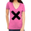 Tultex 214 - Ladies' Slim Fit Fine Jersey V-Neck Thumbnail
