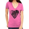 Tultex 214 - Ladies' Slim Fit Fine Jersey V-Neck Thumbnail