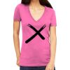 Tultex 214 - Ladies' Slim Fit Fine Jersey V-Neck Thumbnail